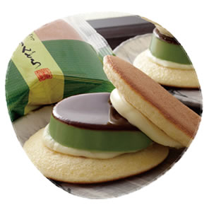 ゆふいん創作菓子 黒豆入抹茶ぷりんどら 4個入