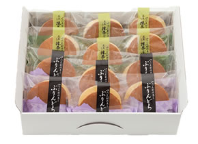 ゆふいん創作菓子 黒豆入り抹茶ぷりんどら 詰め合わせ 12個入