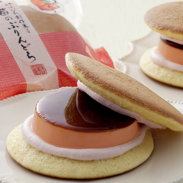 ゆふいん創作菓子 あまおう苺のぷりんどら 4個入