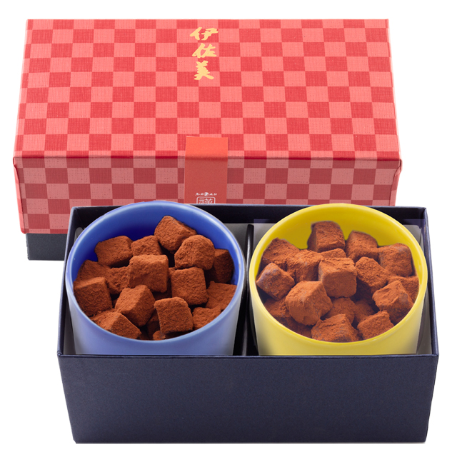 2023バレンタイン │ 焼酎チョコ 有田焼 《伊佐美》 2個入 【常温便】【冷凍同梱不可】